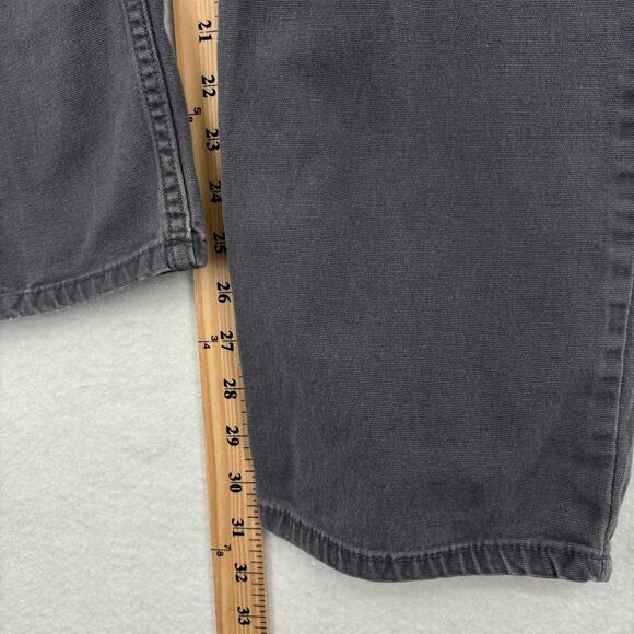 Carhartt Jeans Mens Size 30 Gray Rugged Flex Canvas 5 Pocket Work Pant Relaxed - Picture 9 of 13